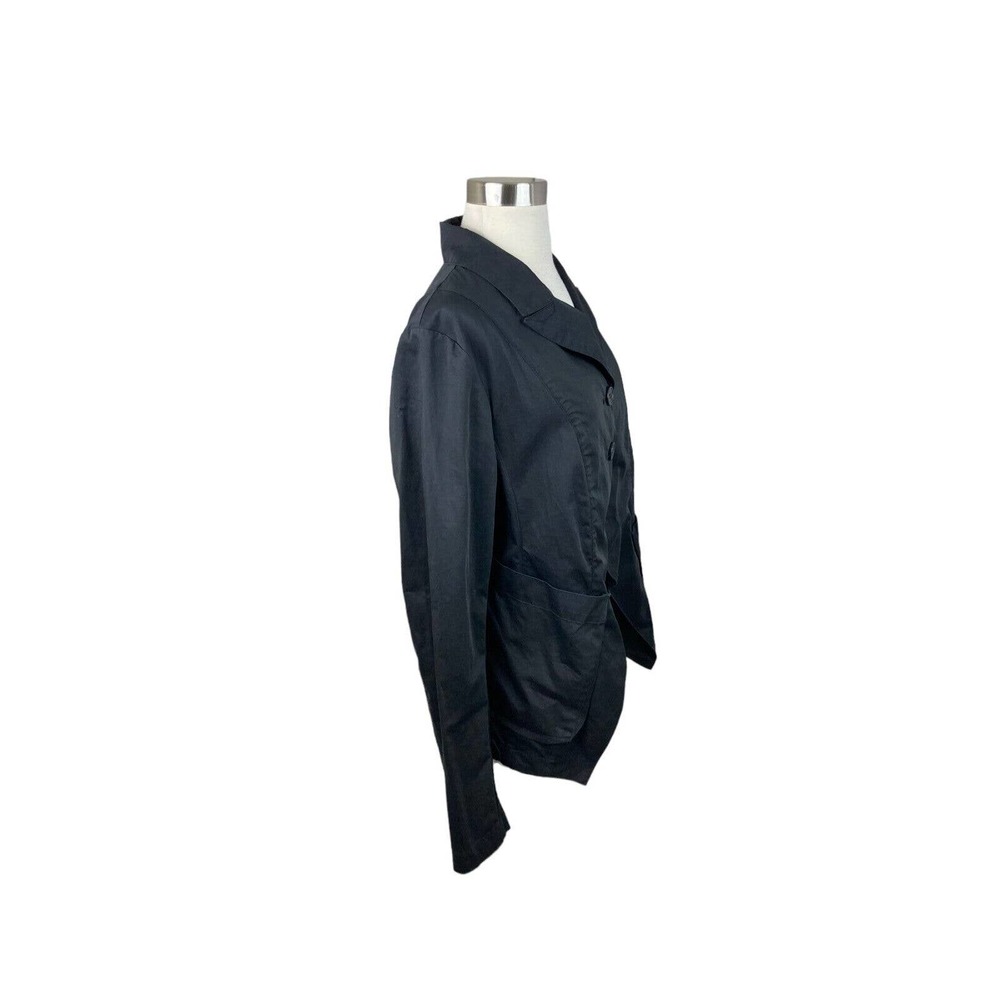 Rundholz Germany Black Avant Garde Cotton Button Jacket Size Medium - Picture 2 of 4
